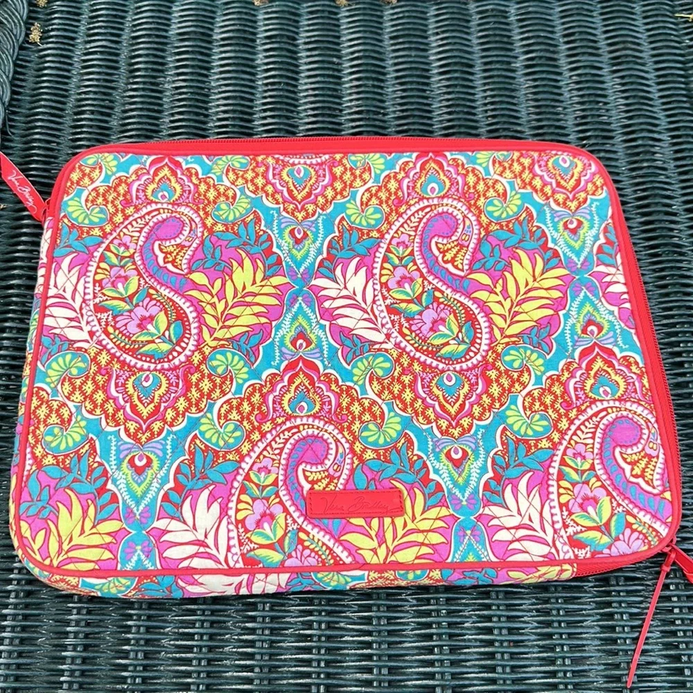 Vera Bradley Laptop computer case sleeve Paisley in Paradise